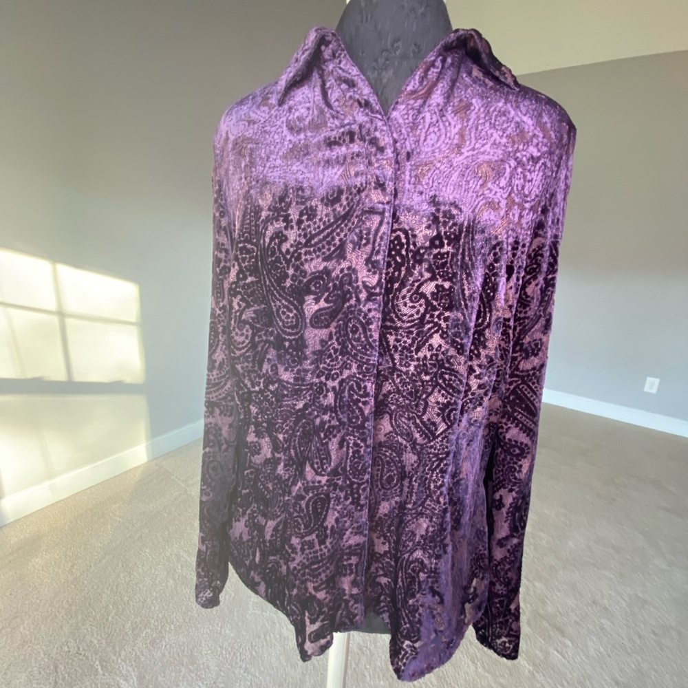 Coldwater Creek Paisley Print blouse.